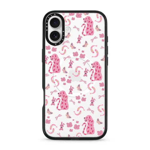 Iphone 16 Pink Cartoon Case